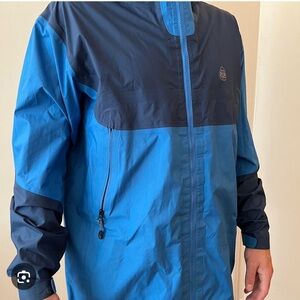 Brooks Brothers ProSport Rain Jacket SzL Blue